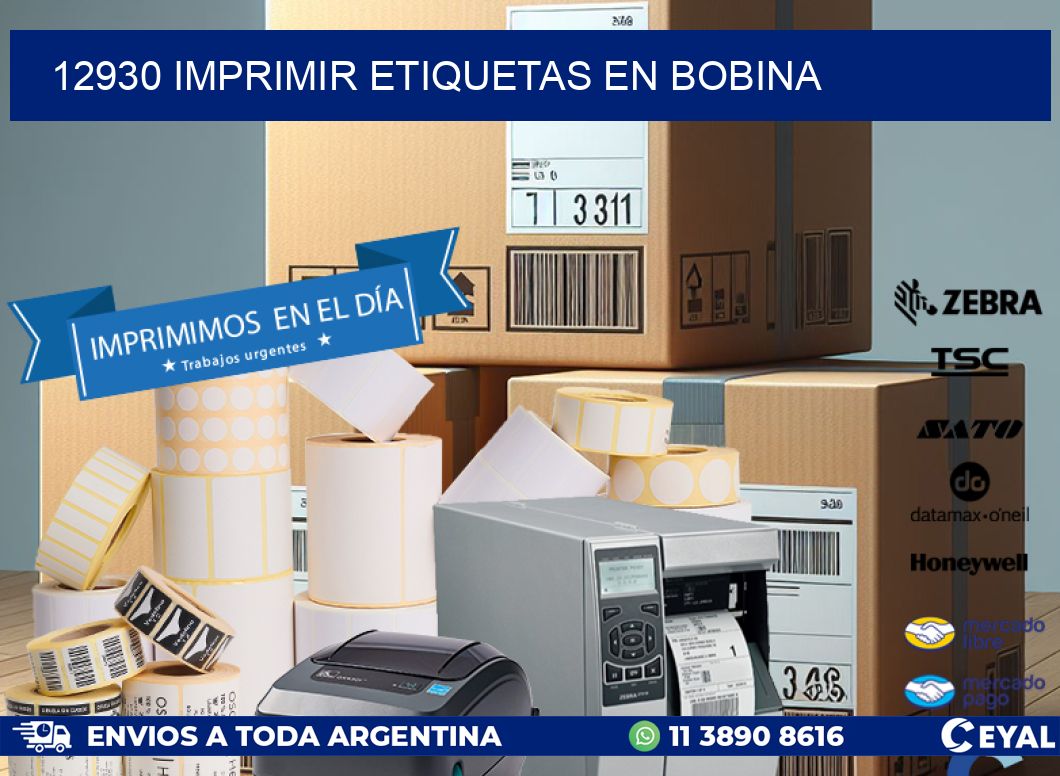 12930 imprimir etiquetas en bobina