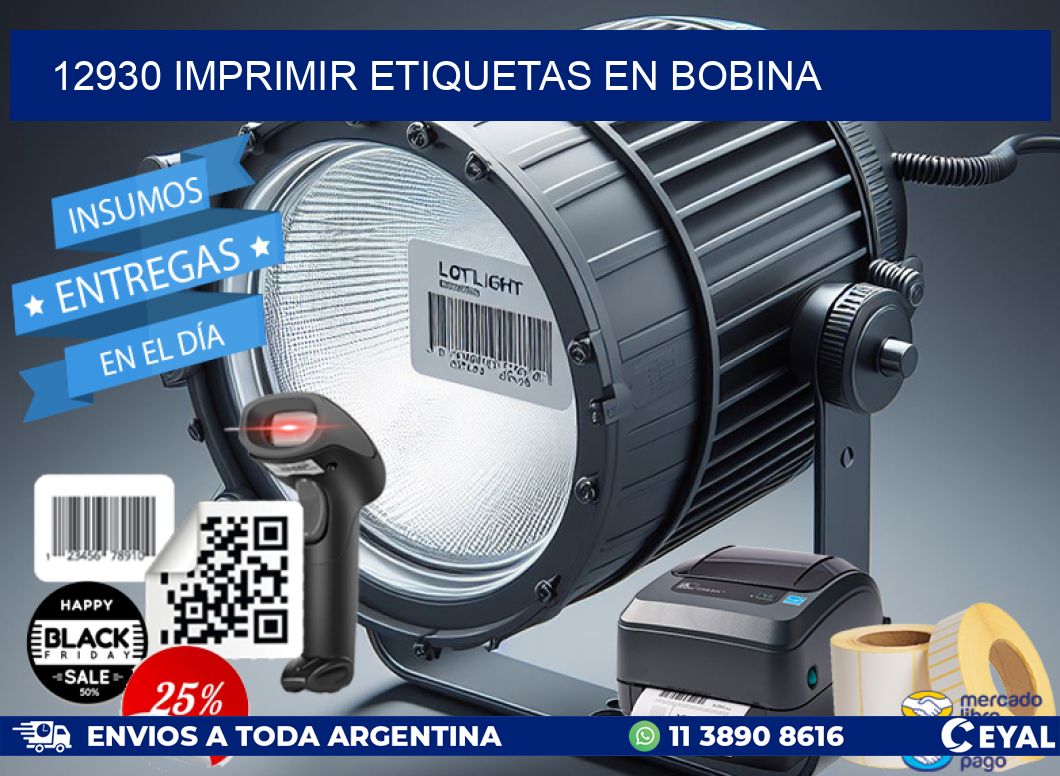 12930 imprimir etiquetas en bobina