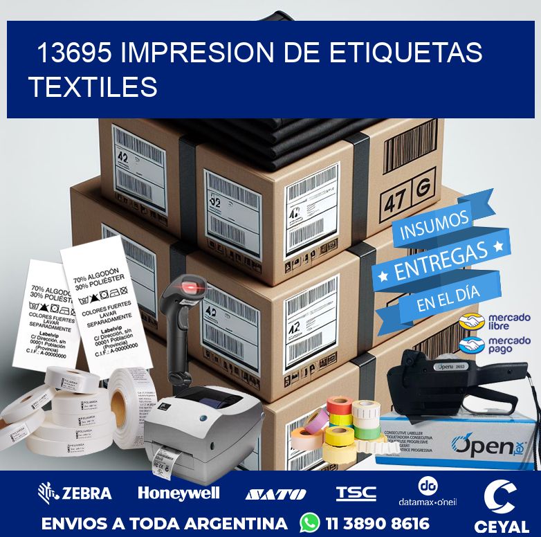 13695 IMPRESION DE ETIQUETAS TEXTILES