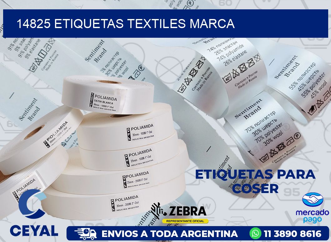 14825 ETIQUETAS TEXTILES MARCA