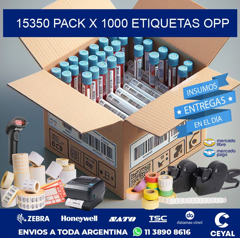 15350 PACK X 1000 ETIQUETAS OPP