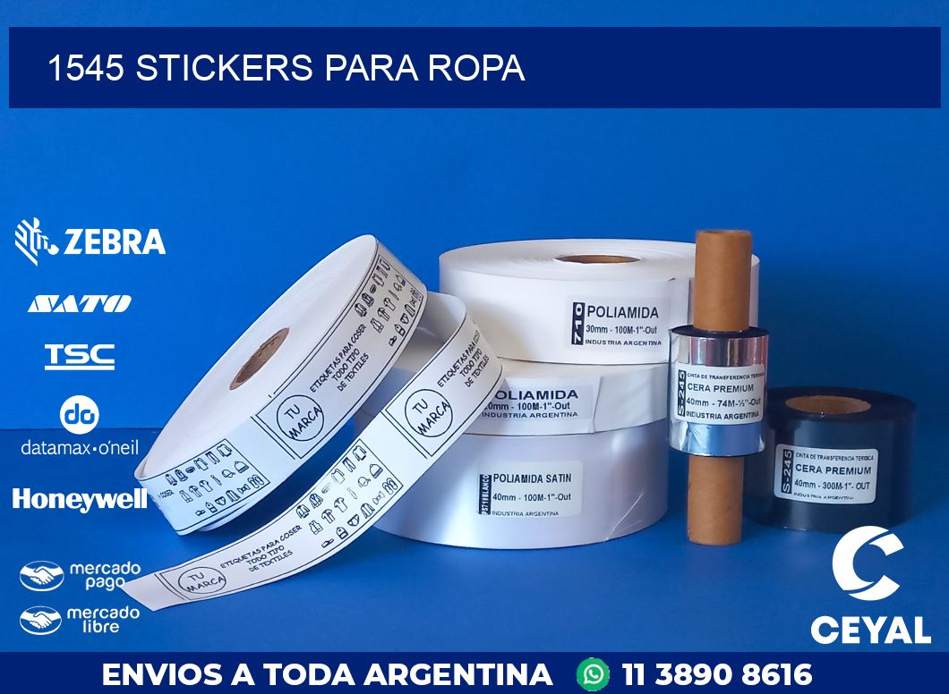 1545 STICKERS PARA ROPA