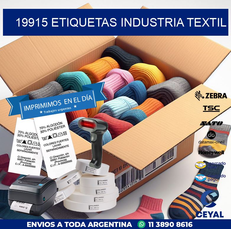 19915 ETIQUETAS INDUSTRIA TEXTIL