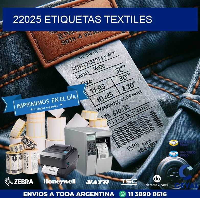 22025 ETIQUETAS TEXTILES