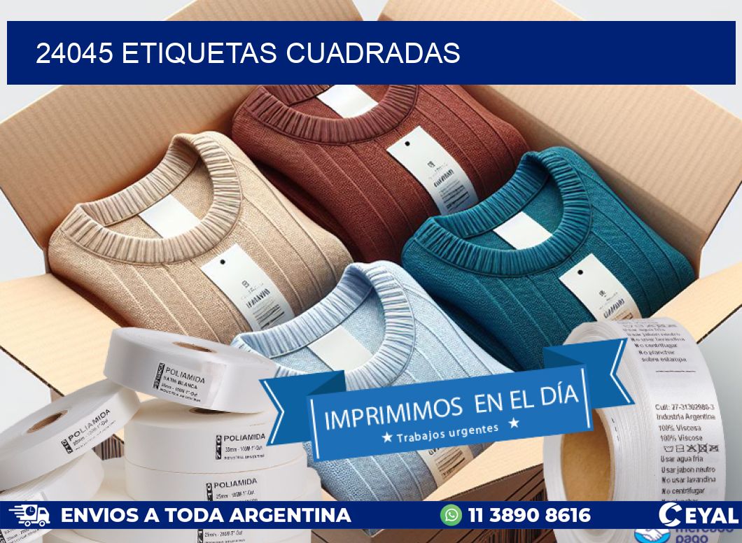 24045 etiquetas cuadradas