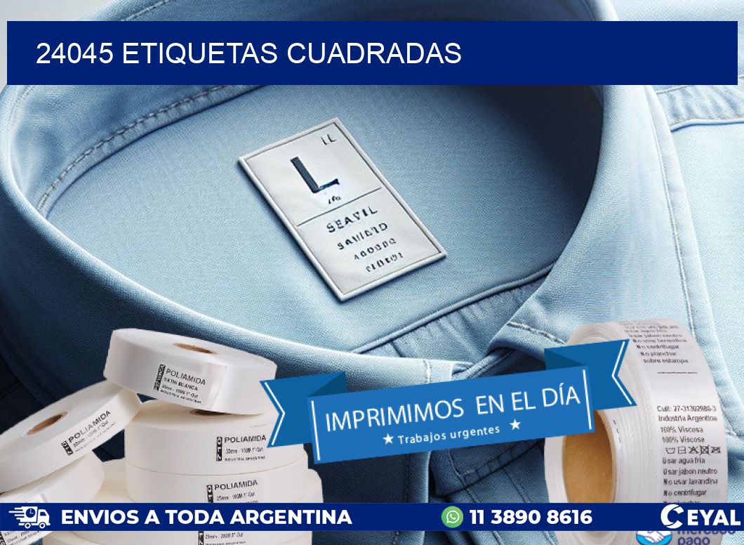 24045 etiquetas cuadradas