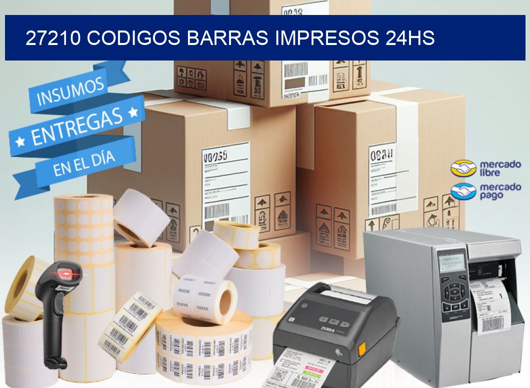 27210 codigos barras impresos 24hs