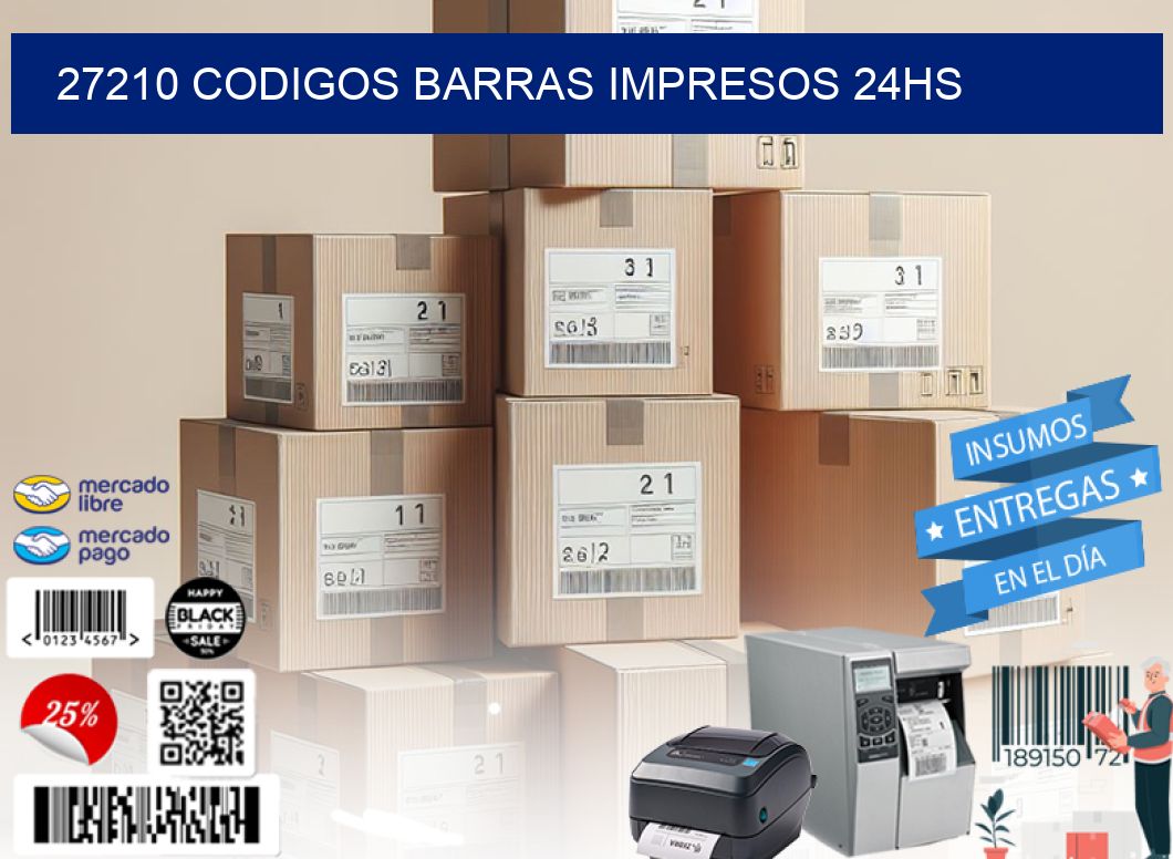 27210 codigos barras impresos 24hs