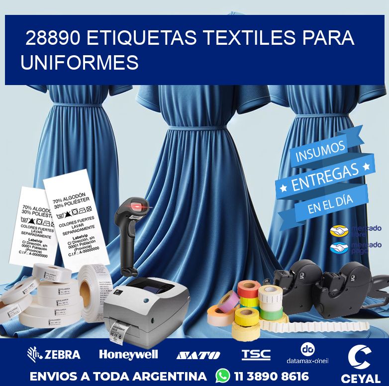 28890 ETIQUETAS TEXTILES PARA UNIFORMES