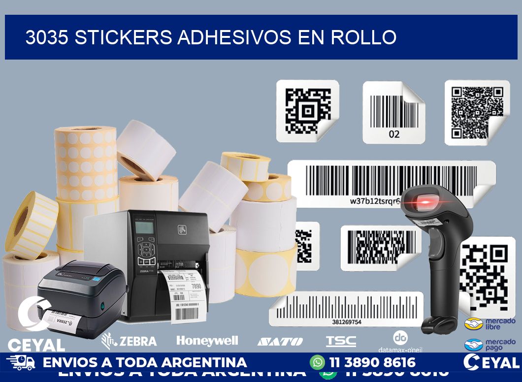 3035 STICKERS ADHESIVOS EN ROLLO