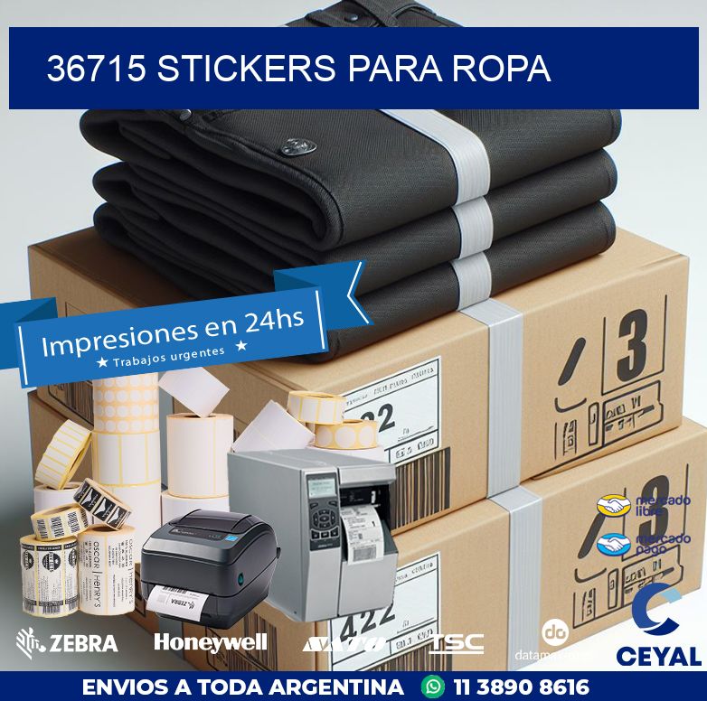 36715 STICKERS PARA ROPA
