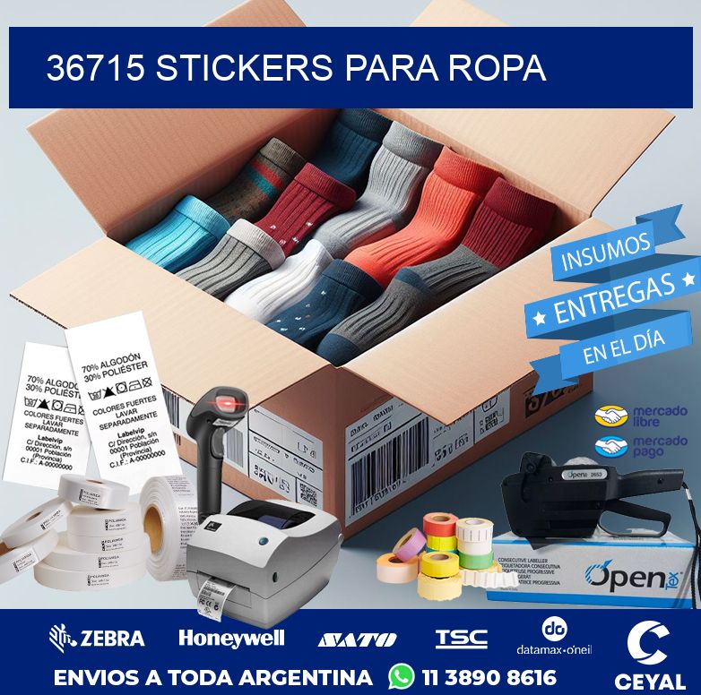 36715 STICKERS PARA ROPA