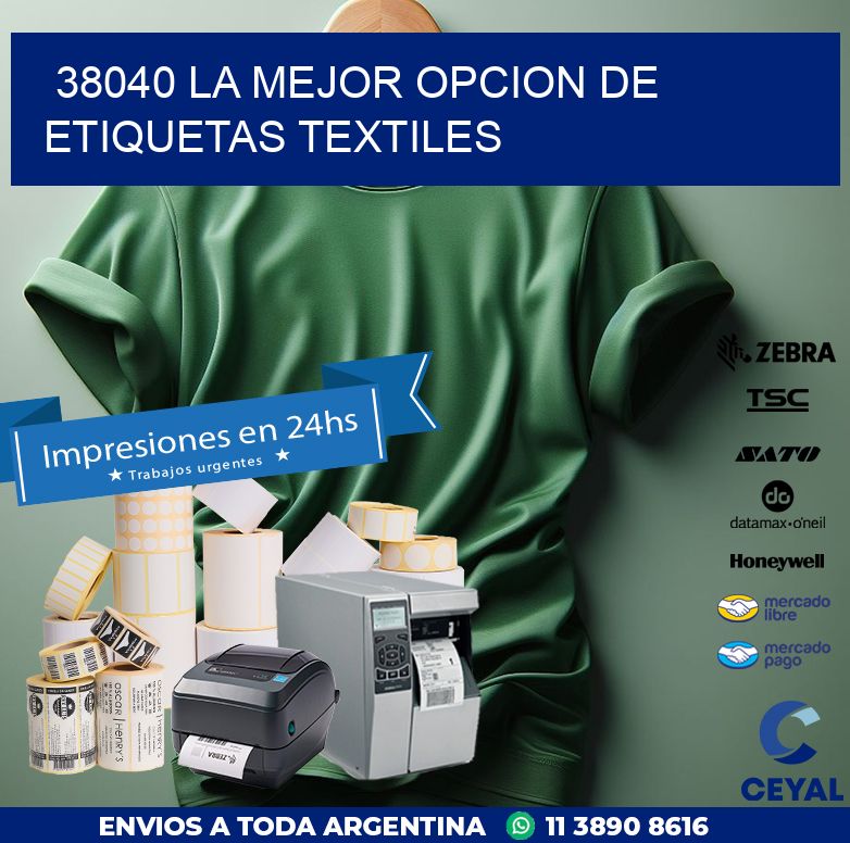 38040 LA MEJOR OPCION DE ETIQUETAS TEXTILES