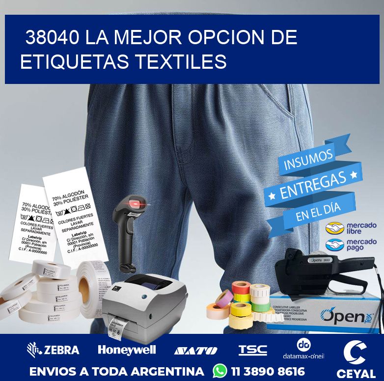 38040 LA MEJOR OPCION DE ETIQUETAS TEXTILES