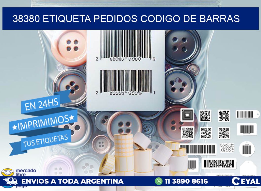 38380 etiqueta pedidos codigo de barras