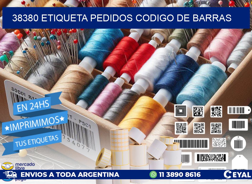 38380 etiqueta pedidos codigo de barras