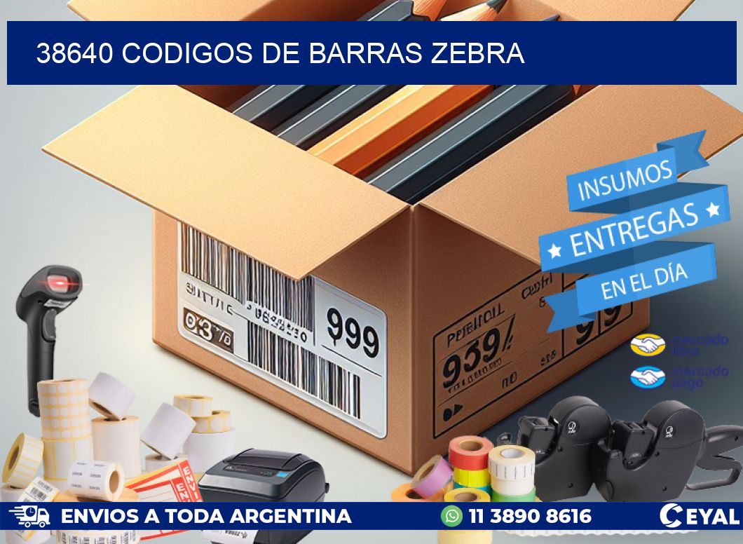 38640 codigos de barras zebra