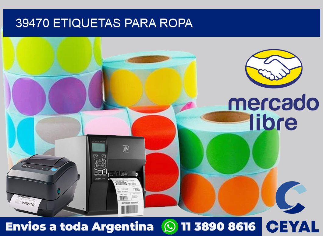 39470 etiquetas para ropa