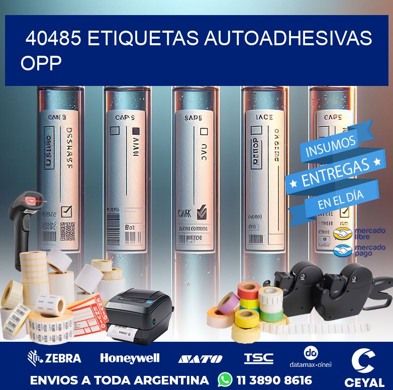 40485 ETIQUETAS AUTOADHESIVAS OPP