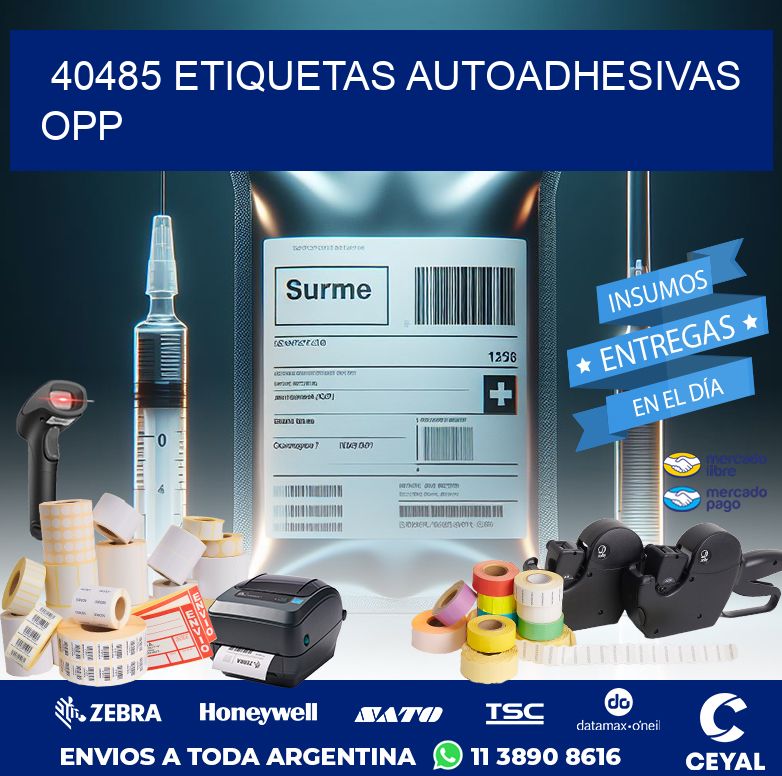 40485 ETIQUETAS AUTOADHESIVAS OPP