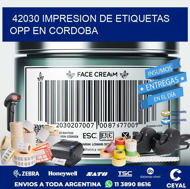 42030 IMPRESION DE ETIQUETAS OPP EN CORDOBA