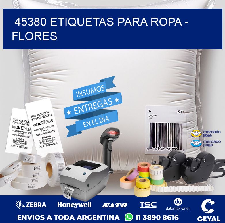 45380 ETIQUETAS PARA ROPA – FLORES