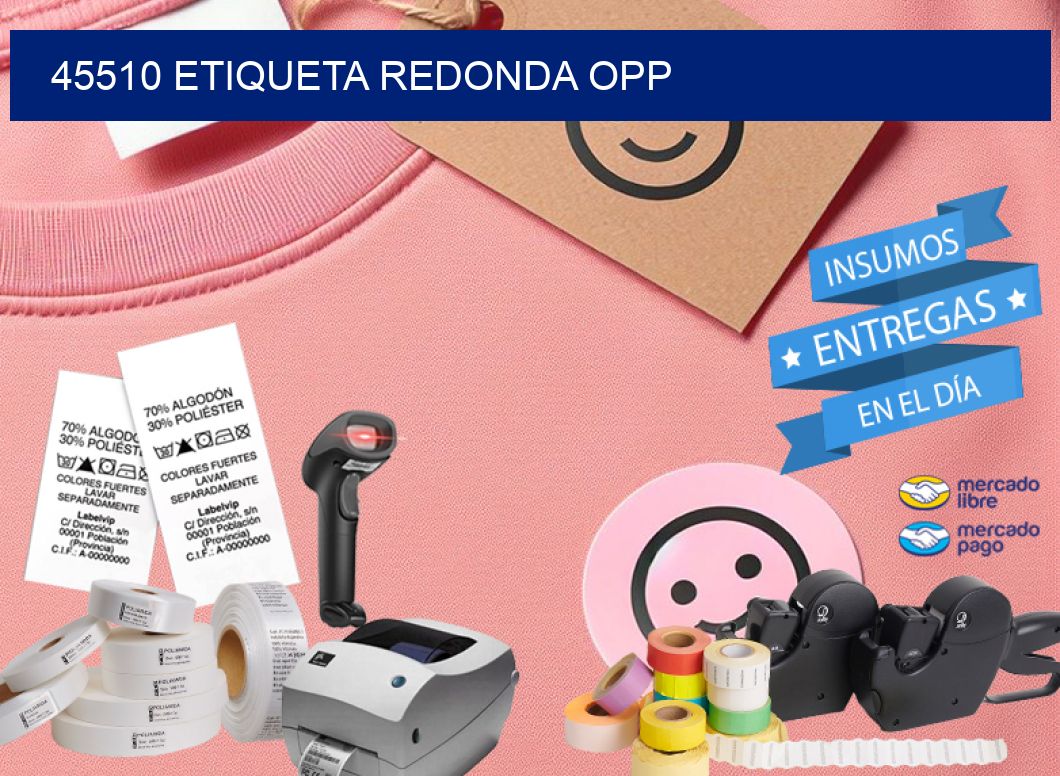 45510 ETIQUETA REDONDA OPP