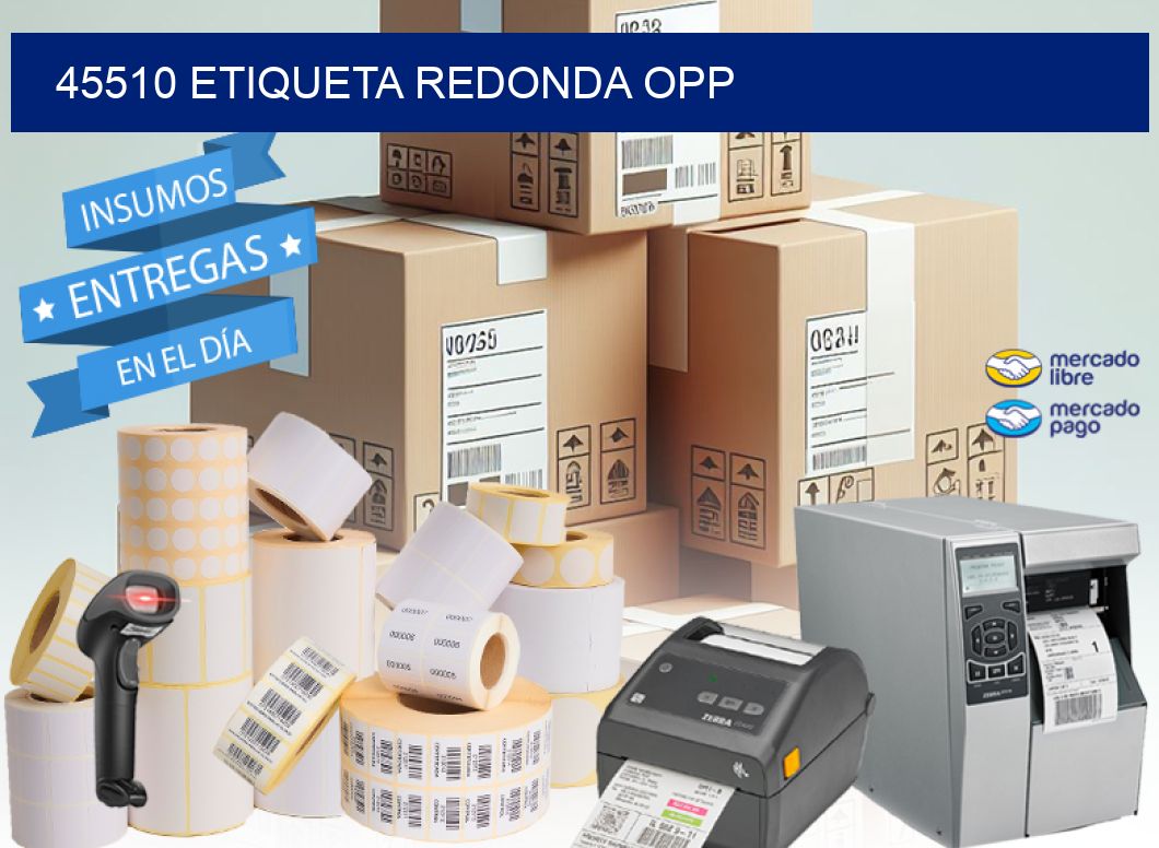 45510 ETIQUETA REDONDA OPP