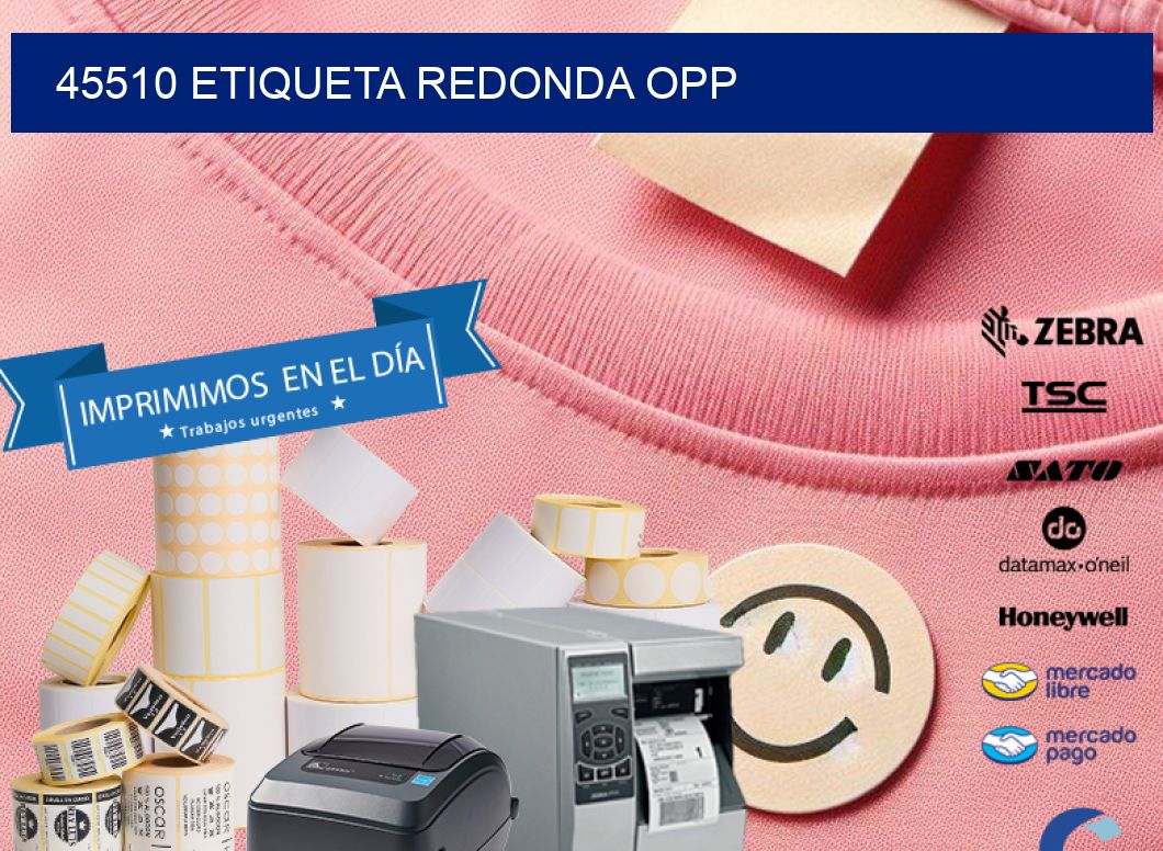 45510 ETIQUETA REDONDA OPP