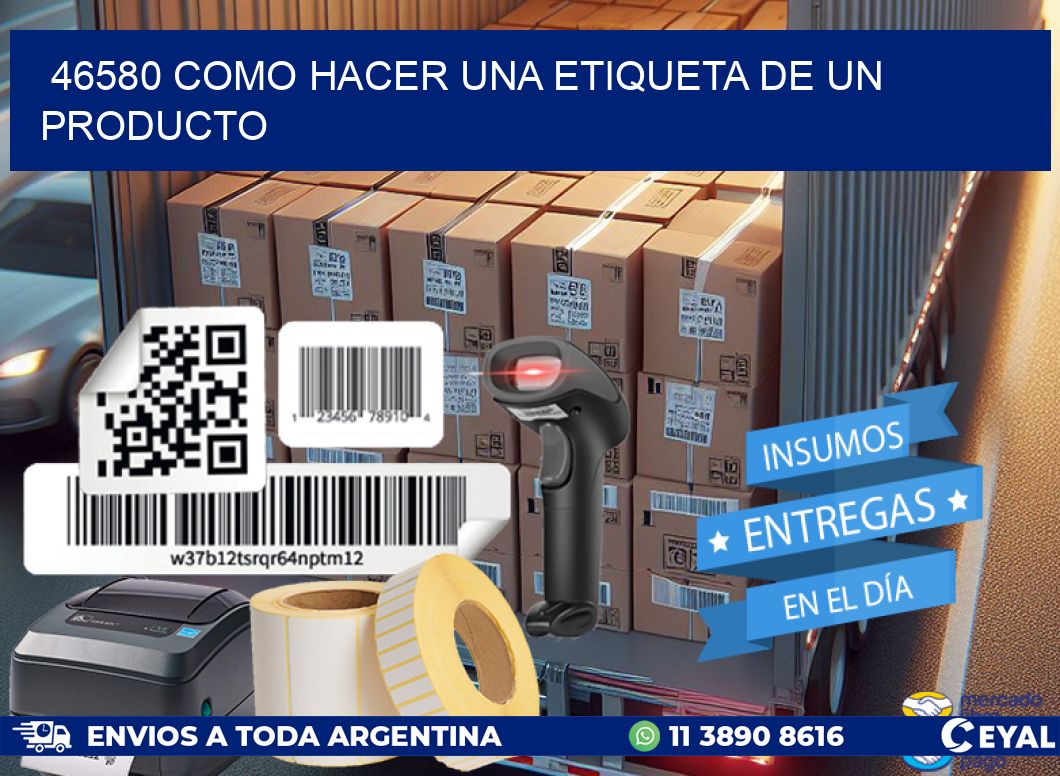 46580 como hacer una etiqueta de un producto