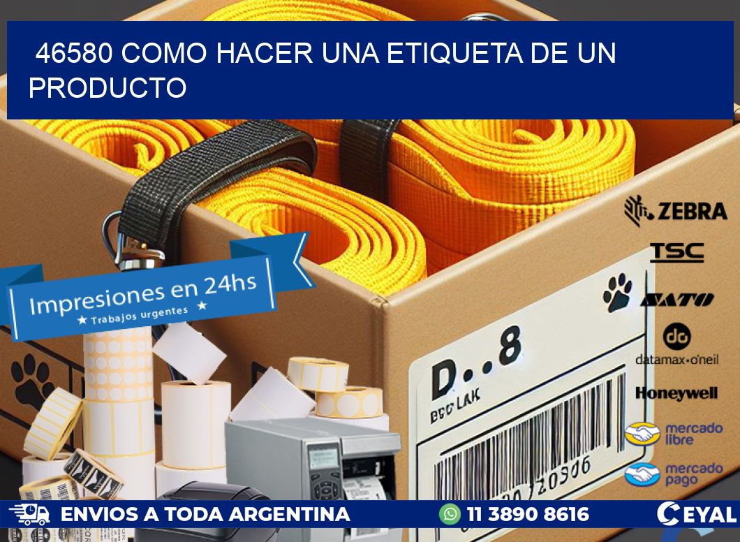 46580 como hacer una etiqueta de un producto