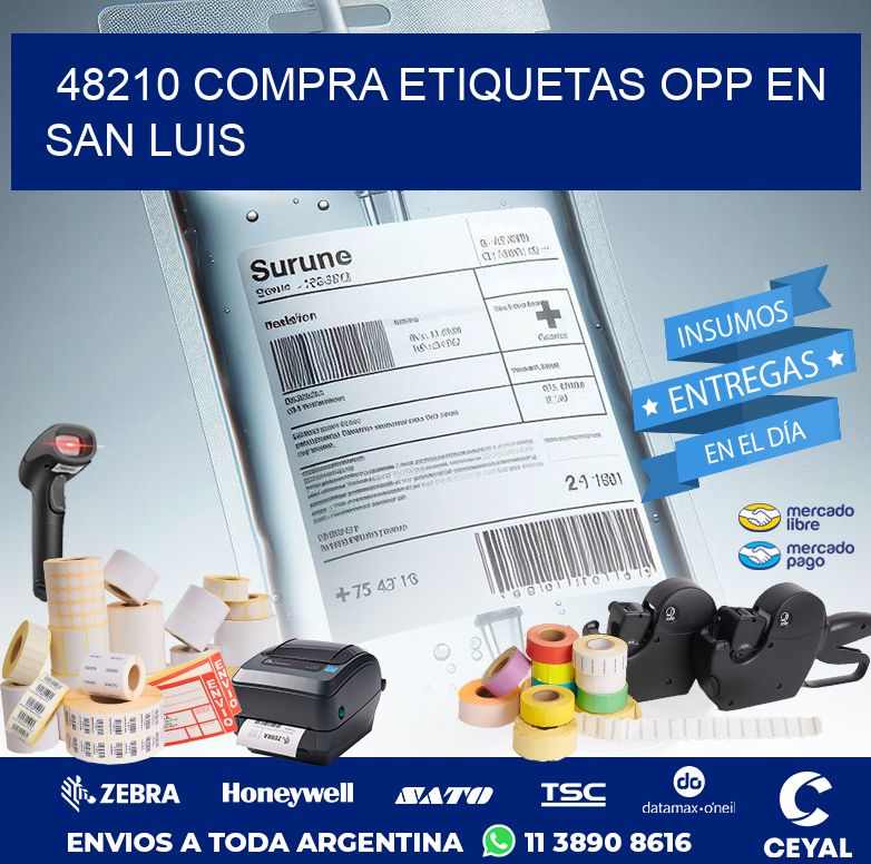 48210 COMPRA ETIQUETAS OPP EN SAN LUIS