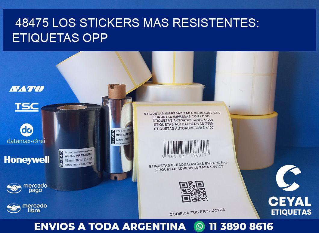 48475 LOS STICKERS MAS RESISTENTES: ETIQUETAS OPP