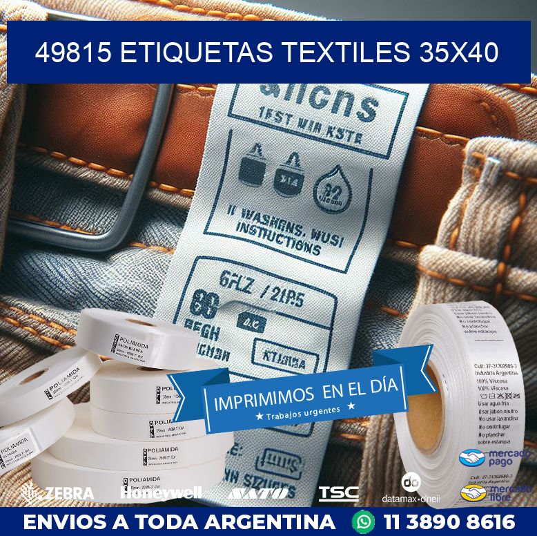 49815 ETIQUETAS TEXTILES 35X40