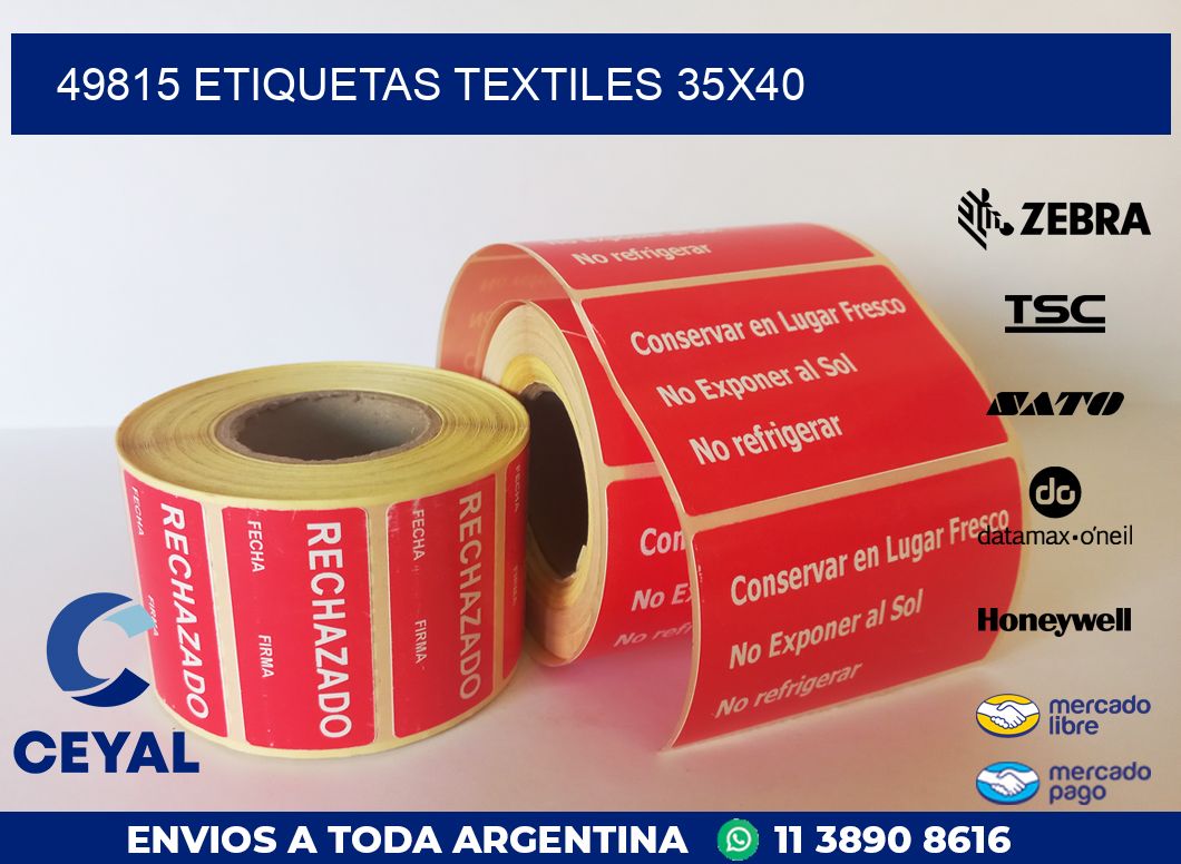 49815 ETIQUETAS TEXTILES 35X40