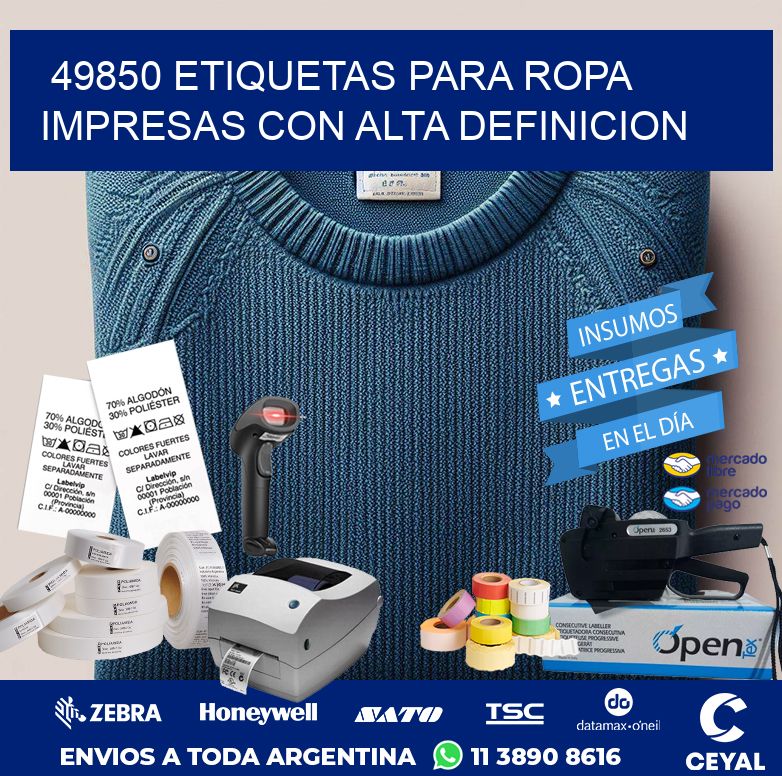 49850 ETIQUETAS PARA ROPA IMPRESAS CON ALTA DEFINICION