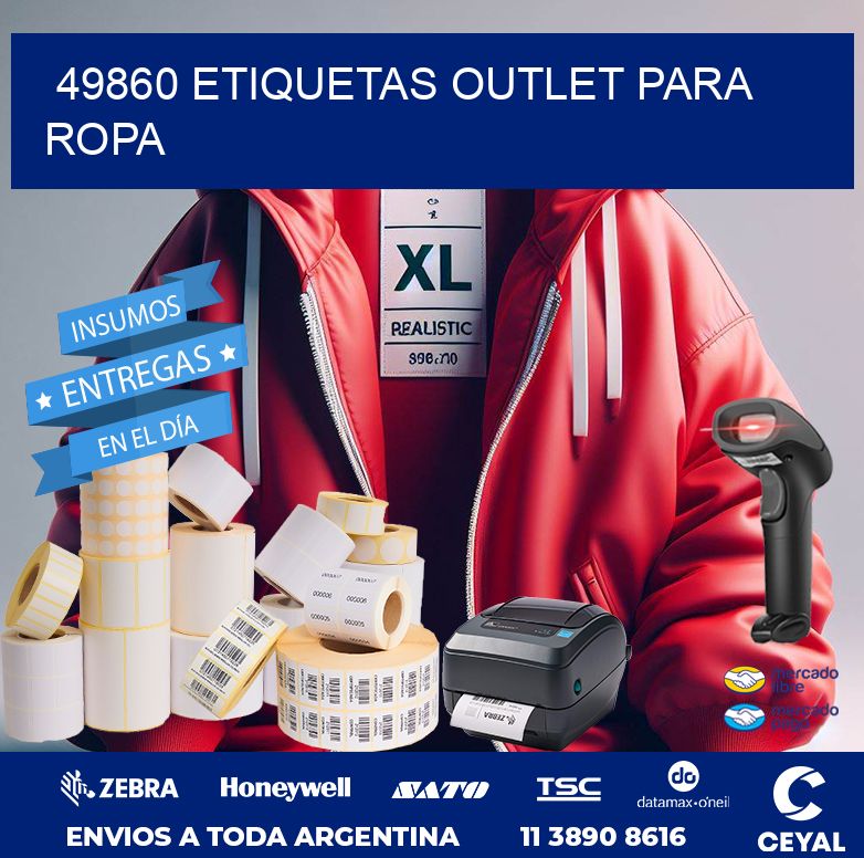 49860 ETIQUETAS OUTLET PARA ROPA