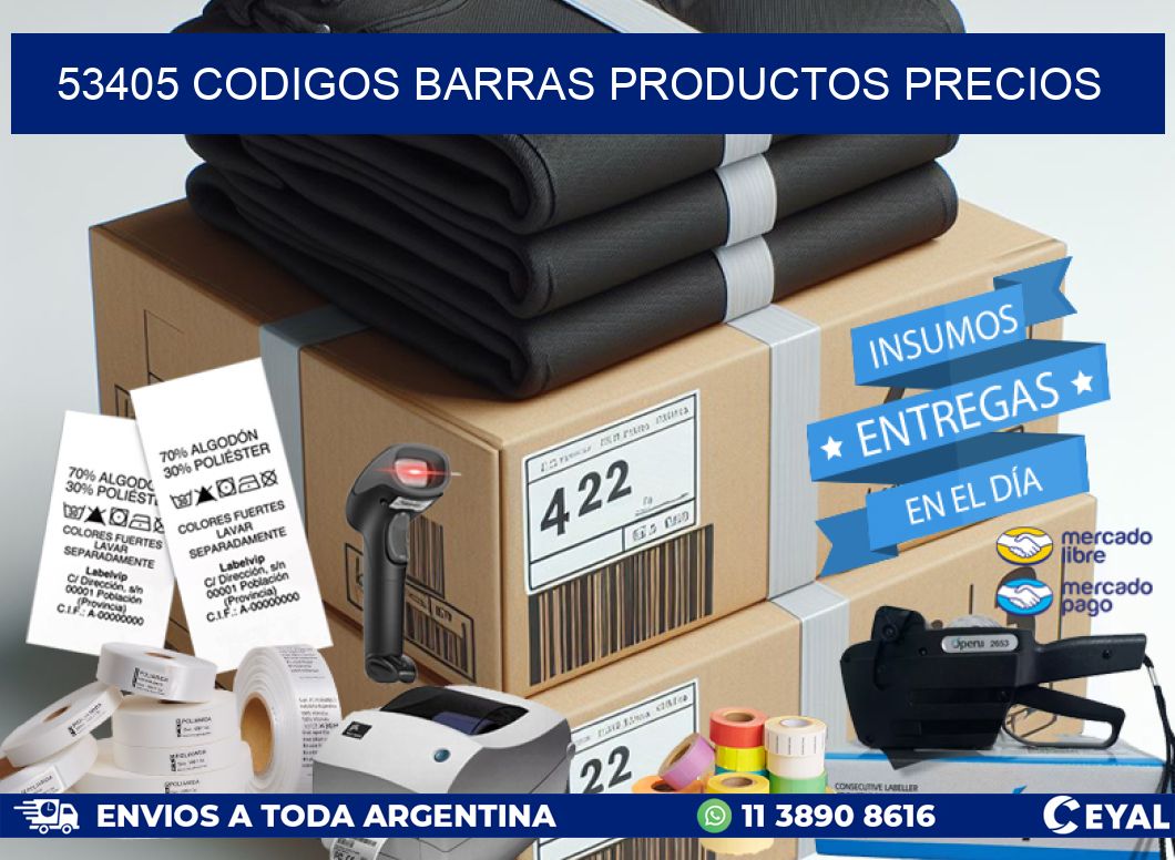 53405 CODIGOS BARRAS PRODUCTOS PRECIOS