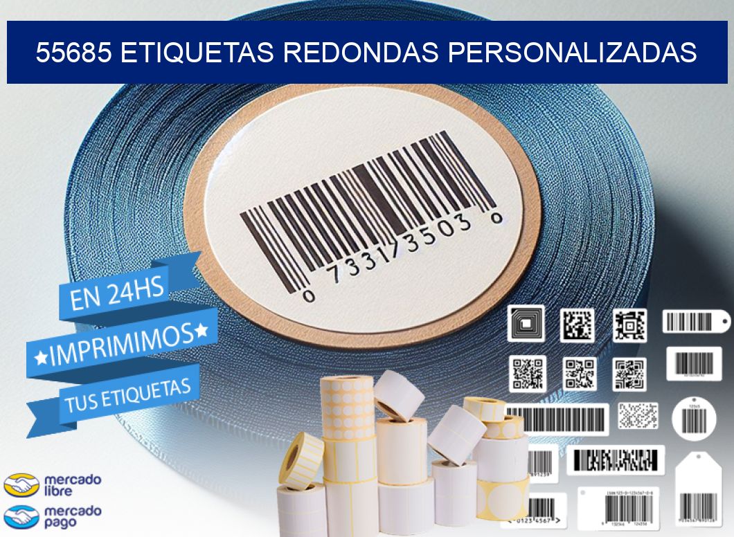55685 ETIQUETAS REDONDAS PERSONALIZADAS