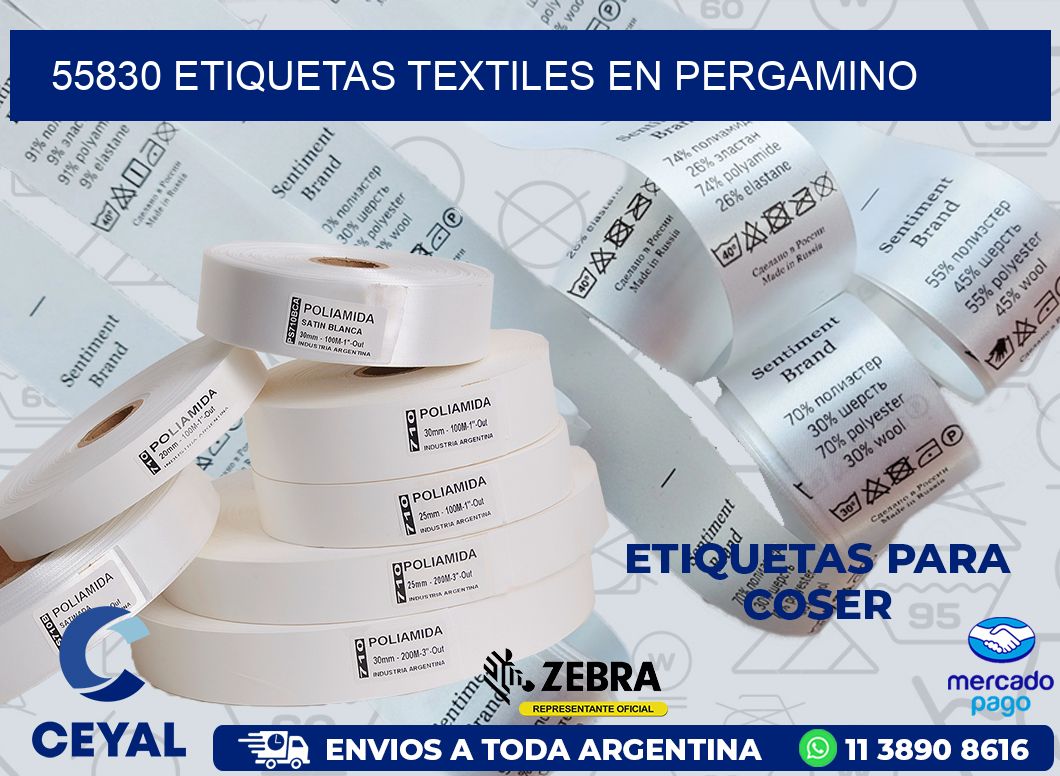 55830 ETIQUETAS TEXTILES EN PERGAMINO