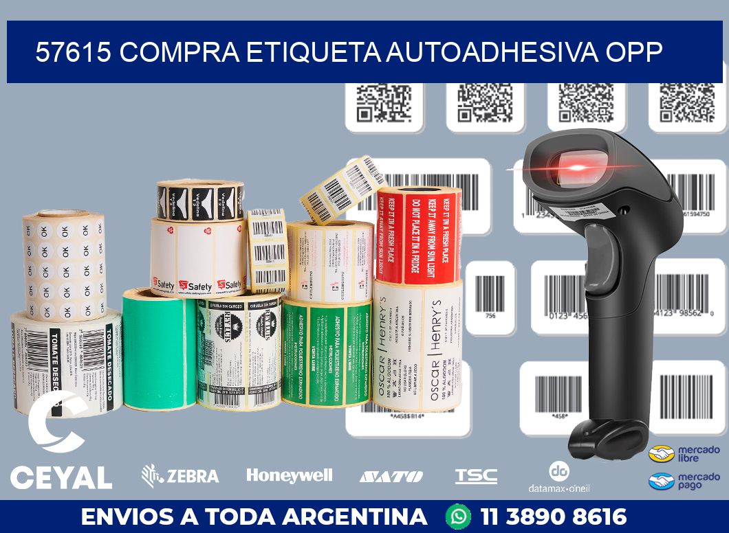 57615 COMPRA ETIQUETA AUTOADHESIVA OPP