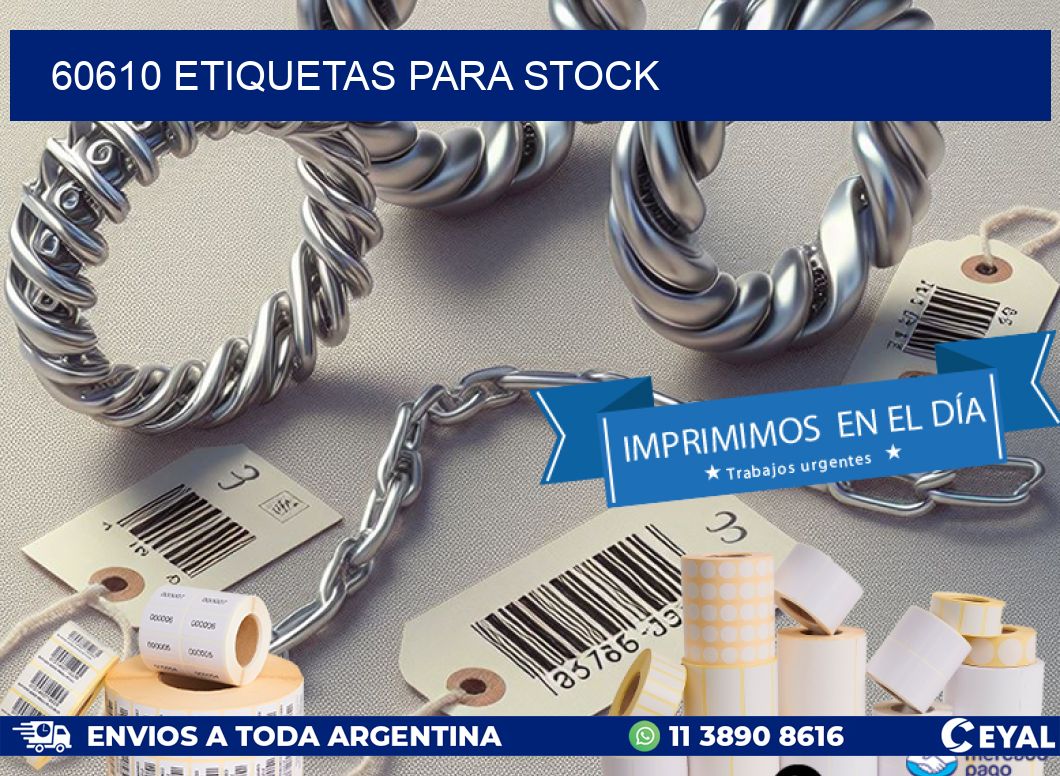 60610 ETIQUETAS PARA STOCK