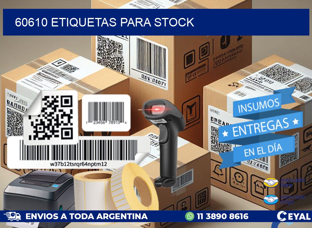 60610 ETIQUETAS PARA STOCK