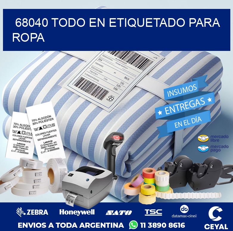 68040 TODO EN ETIQUETADO PARA ROPA