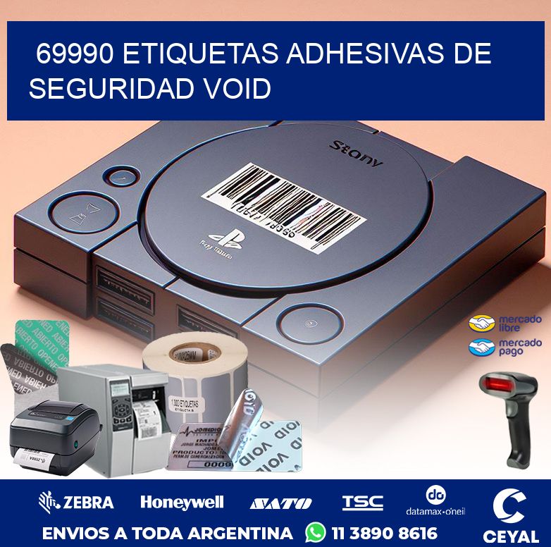 69990 ETIQUETAS ADHESIVAS DE SEGURIDAD VOID
