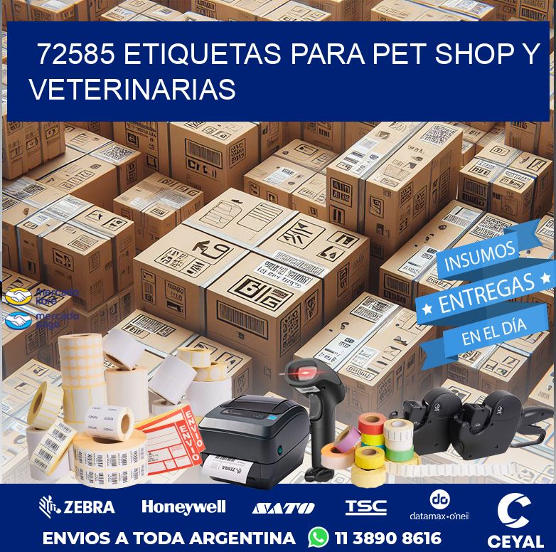 72585 ETIQUETAS PARA PET SHOP Y VETERINARIAS