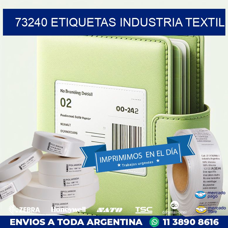 73240 ETIQUETAS INDUSTRIA TEXTIL