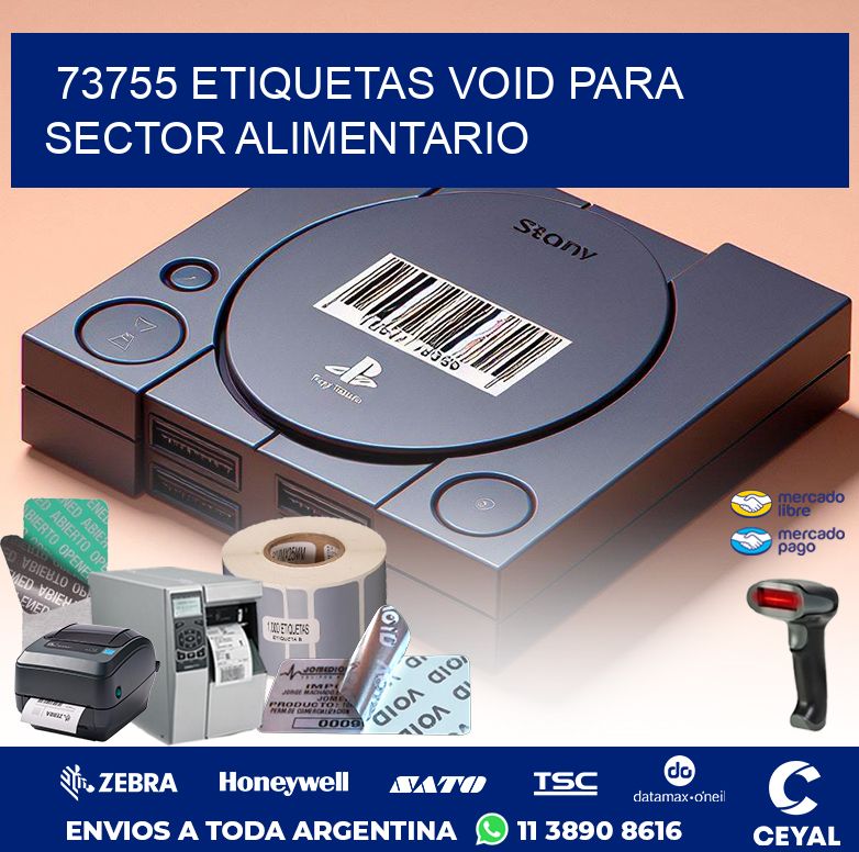 73755 ETIQUETAS VOID PARA SECTOR ALIMENTARIO