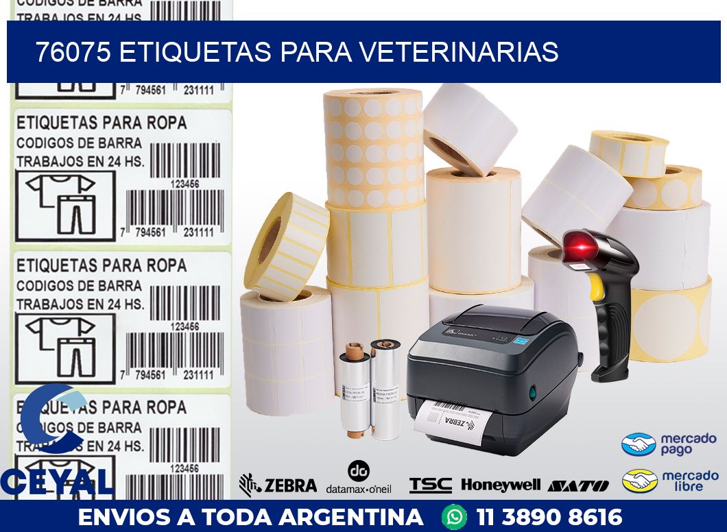 76075 ETIQUETAS PARA VETERINARIAS