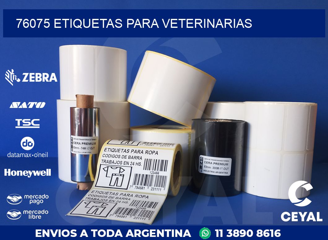 76075 ETIQUETAS PARA VETERINARIAS